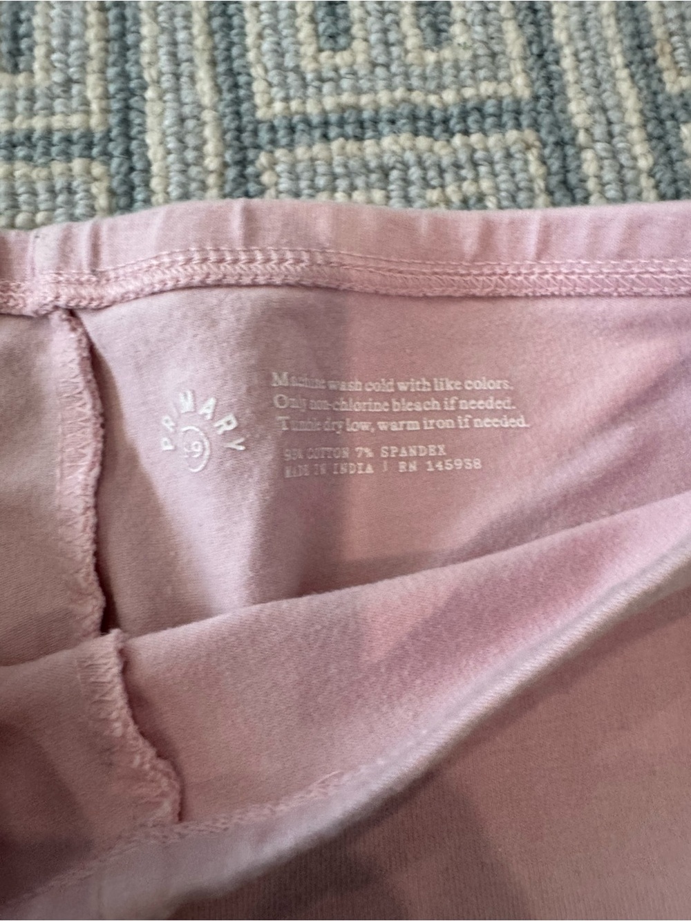 PrimaryKids Stretch Cotton Bike Shorts - Pink, Green, Purple, Orange, Red, White - Picture 8 of 11